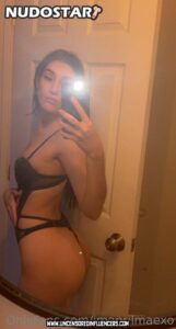 April Mae Slim Body Black Hair American Actress Influencer